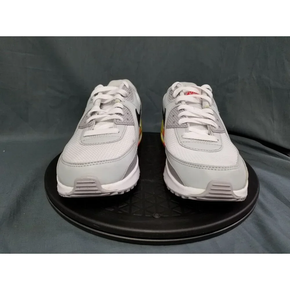 Nike Air Max 90 GS 'Gradient Cassette' Sneakers White Size 7Y DISPLAY NEW NO BOX - Picture 3 of 11